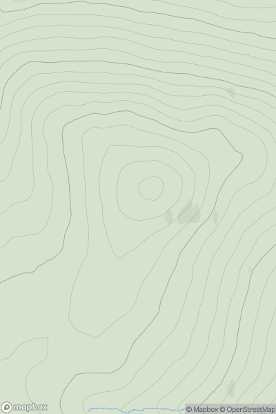 Thumbnail image for Carn na Loinne [Glen Albyn and the Monadh Liath] [NH762325] showing contour plot for surrounding peak